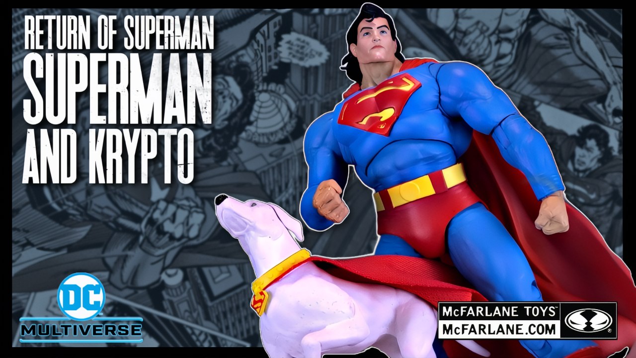 McFarlane Toys DC Multiverse Collectors Edition Return of Superman And Krypto