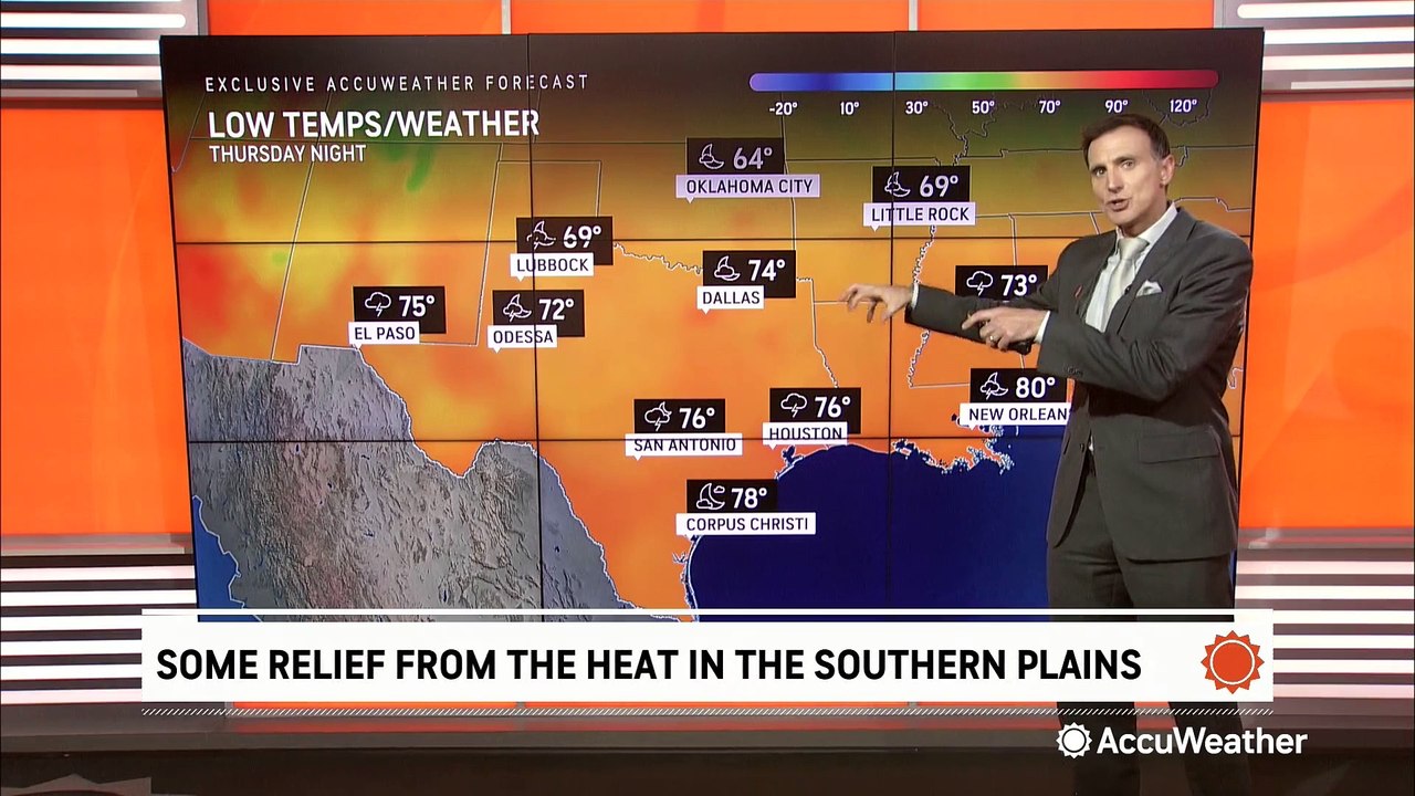 Some relief from the heat on the way for the southern Plains