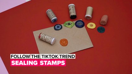 Follow the TikTok trend: Sealing stamps