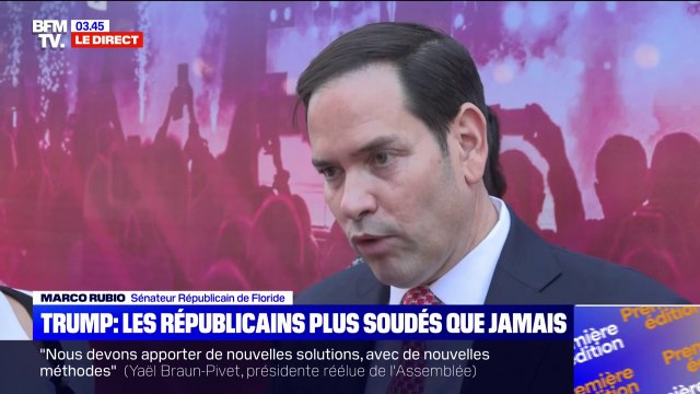 Discours de Donald Trump à la convention républicaine: Il est plus revigoré que jamais , assure Marco Rubio (sénateur républicain de Floride)