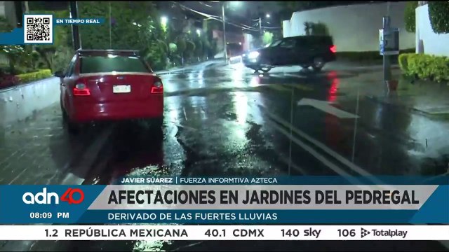 ¡Precaución! Fuertes lluvias al sur de la CDMX ha dejado inundadas varias vialidades