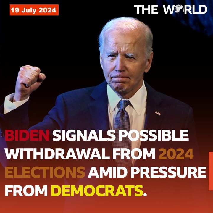Biden Signals Possible Withdrawal from 2024 Elections amid pressure from democrats | The World | The World PK