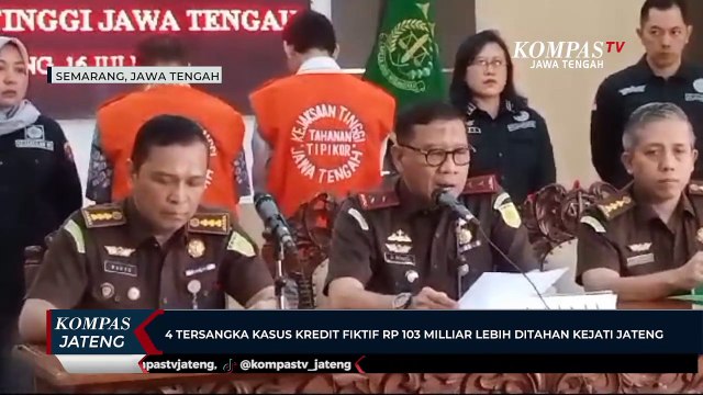 4 Tersangka Kasus Kredit Fiktif Rp 103 Miliar Lebih Ditahan Kejati Jateng