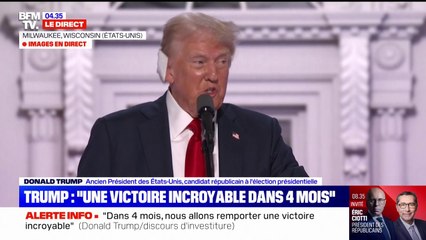 Donald Trump: "J'accepte avec beaucoup de fierté d'avoir été désigné comme candidat du Parti républicain pour la présidentielle"
