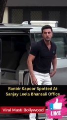 Ranbir Kapoor Spotted At SLB Office