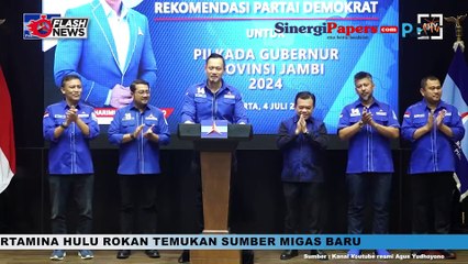AHY Serahkan Rekomendasi Partai Demokrat Untuk Pilgub Jambi