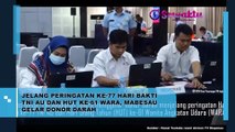 Mabesau Gelar Donor Darah Jelang Peringatan Hari Bakti TNI AU dan HUT WARA