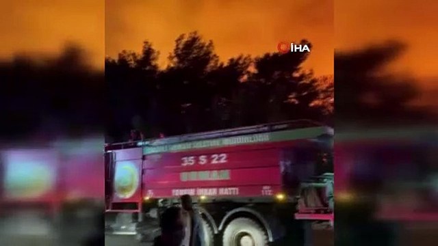 İzmir'deki yangın sürüyor: Yerleşim yerleri tahliye edildi