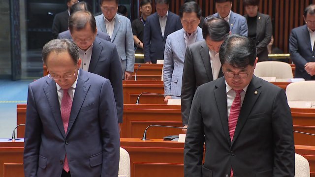 與, 채 상병 1주기 추모... 진상규명으로 재발 방지 / YTN