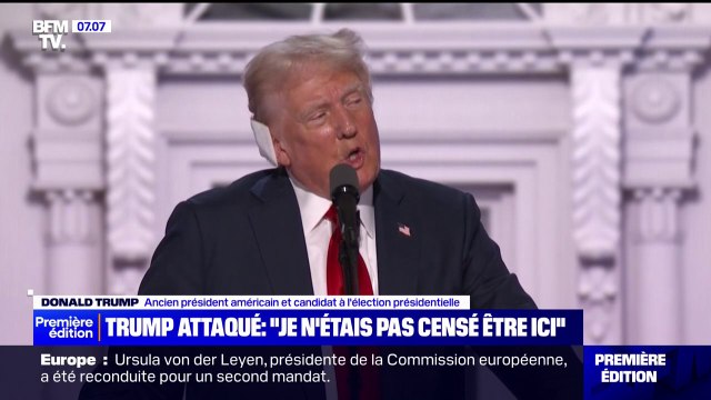 Je n'étais pas censé être ici : Donald Trump cultive sa nouvelle image d'homme miraculé moins d'une semaine après la tentative d'assassinat contre lui