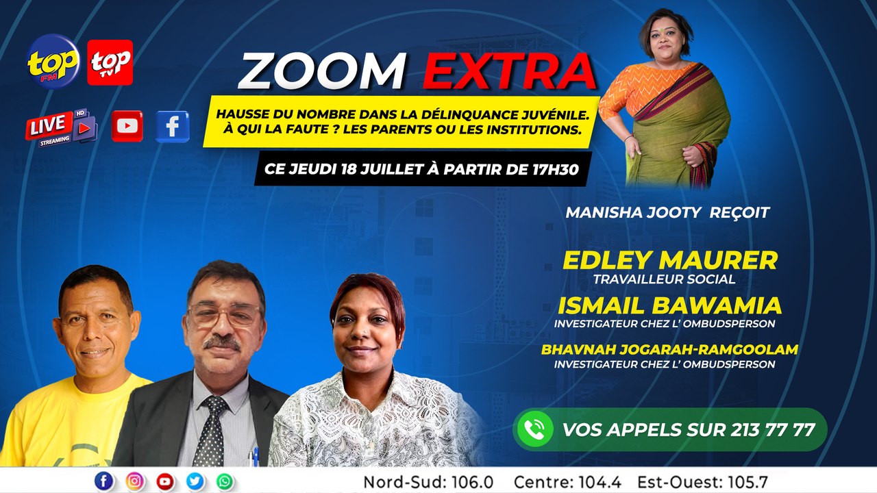 Zoom Extra :Manisha Jhooty Recoit Edley Maurer, Ismail Bawamia et Bhavnah Jogarah-Ramgoolam.