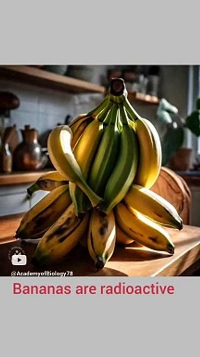 Bananas are radioactive | interesting facts about bananas| radioactive fruit unique fact | bananas facts | #viral #video #viralvideo