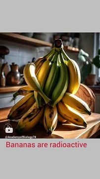 Bananas are radioactive | interesting facts about bananas| radioactive fruit unique fact | bananas facts | #viral #video #viralvideo