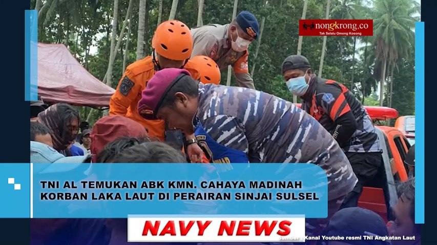 TNI AL Temukan ABK KMN Korban Kecelakaan Laut