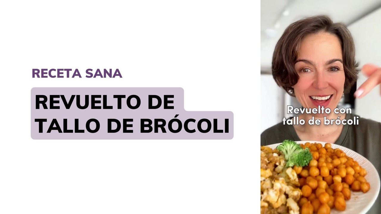 Receta vegetariana de revuelto de tallo de brócoli con soja