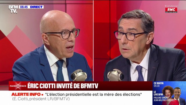 Éric Ciotti appelle Emmanuel Macron à démissionner pour sortir de cette situation de blocage