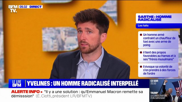 Un homme radicalisé interpellé dans les Yvelines après une traque de 48h pour avoir agressé un chauffeur de taxi