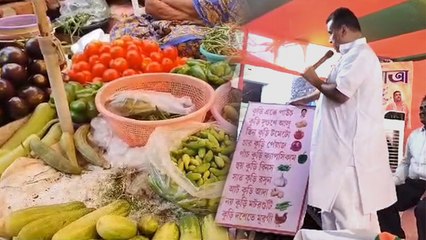 কুড়ি টাকায় পাউচ দিচ্ছেন কে? ছবি দেখালেন শুভেন্দু অধিকারী! পড়লেন সবজির অগ্নিমূল্যের নামতা