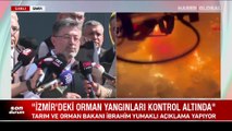 Bakan Yumaklı: Tüm yangınlar kontrol altına alındı, bugünden itibaren alarma geçtik