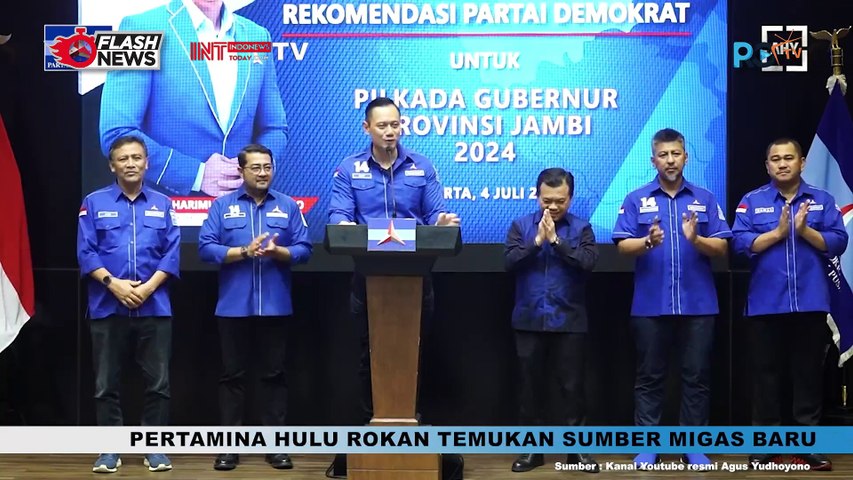 AHY Serahkan Rekomendasi Partai Demokrat untuk Pilgub Jambi