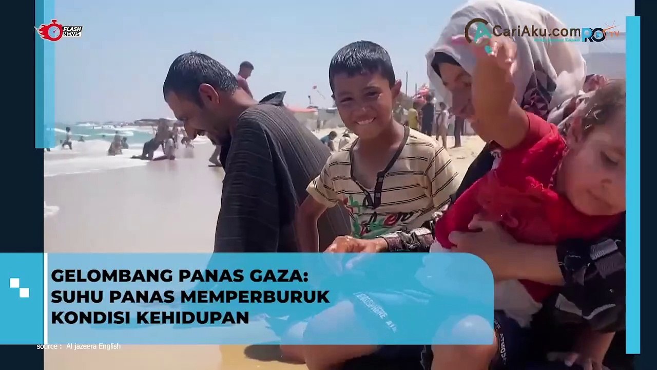Kondisi Terkini Pengungsi Palestina: Gelombang Panas di Gaza Memperburuk Keadaan
