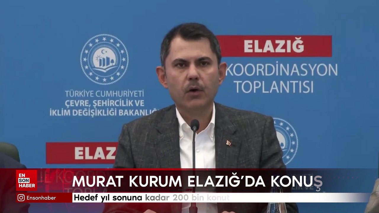 Murat Kurum: Hedef yıl sonuna kadar 200 bin konut