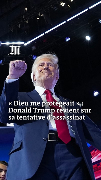 En images : le premier discours de Donald Trump depuis la tentative d’assassinat dont il a été la cible