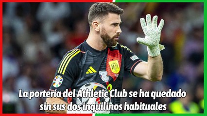 El aplaudido gesto de Unai Simón ante los graves problemas en la portería del Athletic