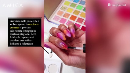 Unghie cromate: le idee, argento, rosa e bianche, da copiare in estate