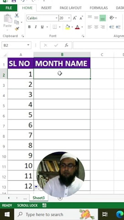 Excel short cut key