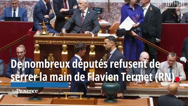 De nombreux députés refusent de serrer la main à Flavien Termet (RN)