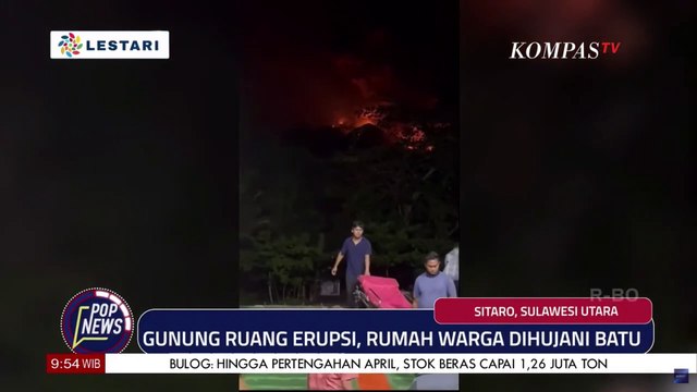 Gunung Ruang Erupsi, Juni 2024 Lalu, Warga Sitaro Dihujani Batu