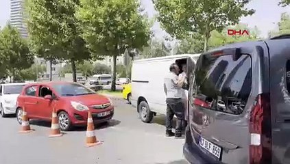 Araç muayene istasyonlarında da yoğunluk oluştu