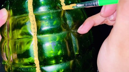 DIY Broken water bottle to beautiful lamp