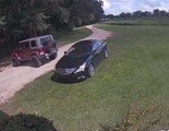 Jeep Hits Parked Car and Drives Away