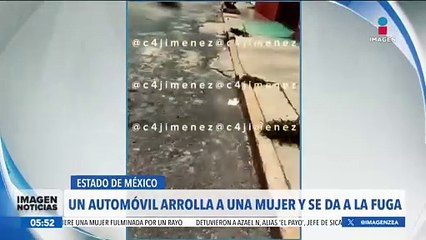 Automovilista atropella a una mujer en Nezahualcóyotl y se da a la fuga