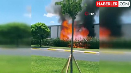 Kütahya'daki plastik fabrikası yangını söndürüldü