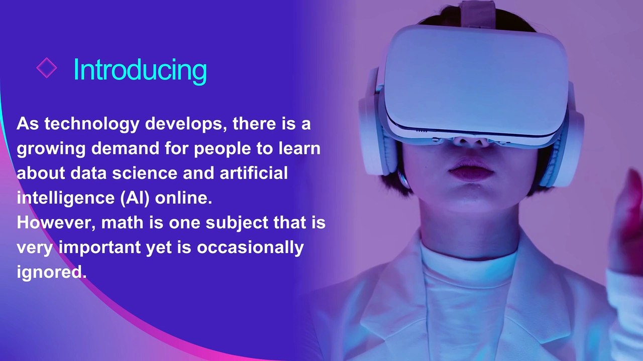 The Importance of Math in Online Data Science & AI Education