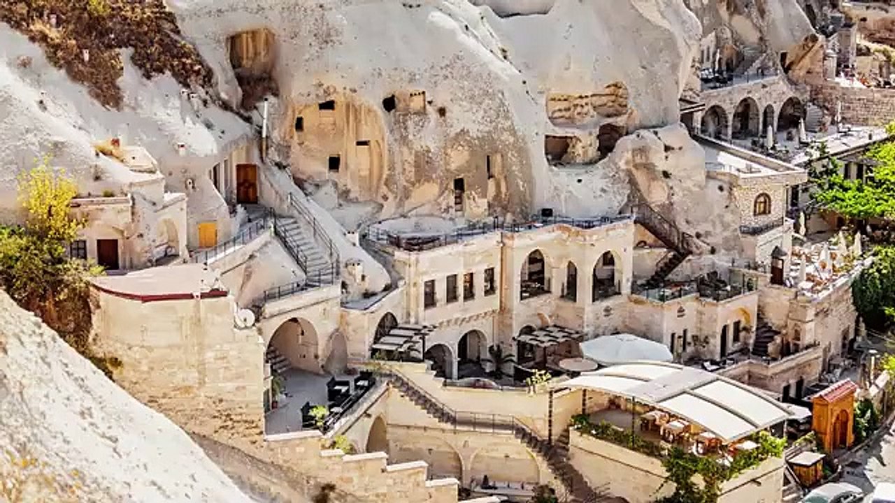 Worlds only Hotels carved out from Stone Rock in Cappadocia, Turkey
