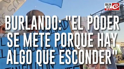 Fernando Burlando "El poder está metido porque tiene algo que esconder"