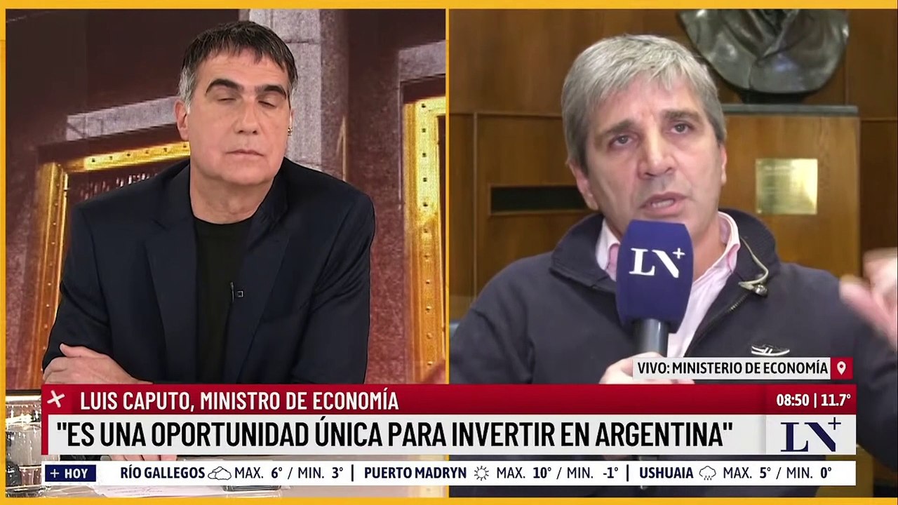 Caputo confirmó que sacaron oro de las resrvas del país: "Tenerlo encerrado en el Central es negativo para el país"