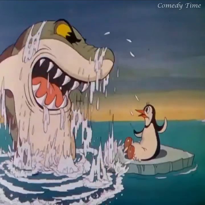 Two penguins save eachother