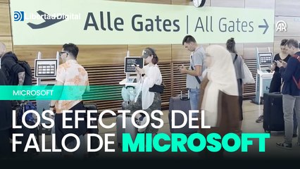 La caída de Microsoft afecta gravemente el sector aéreo europeo