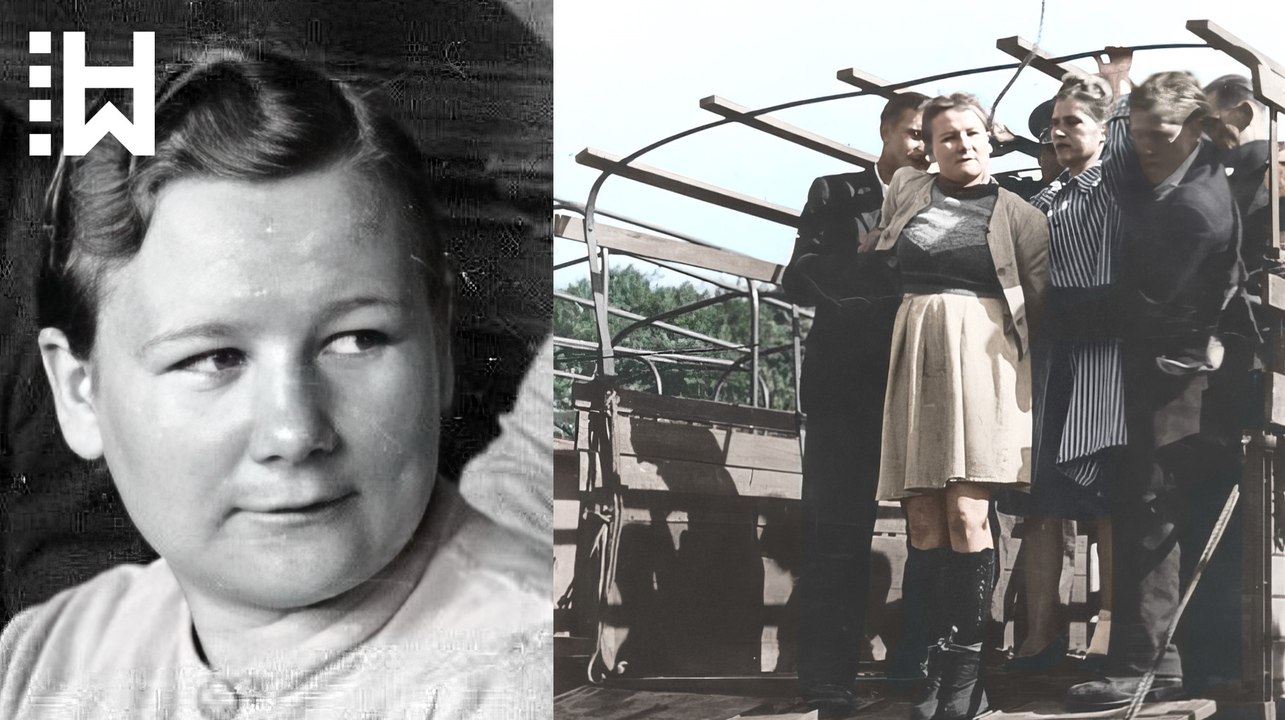 Painful execution of a Stutthof Nazi guard who drowned female inmates in mud: Wanda Klaff