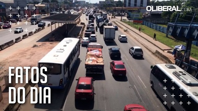Fluxo de veículos é intenso na manhã desta sexta, na saída de Belém pela BR-316