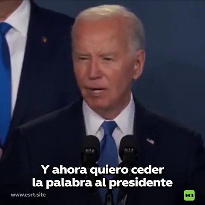 Biden se confunde y llama "presidente Putin" a Zelenski