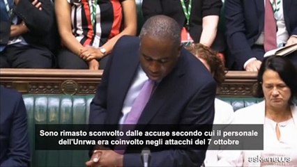 Il governo laburista Gb riprende finanziamenti ad agenzia Unrwa