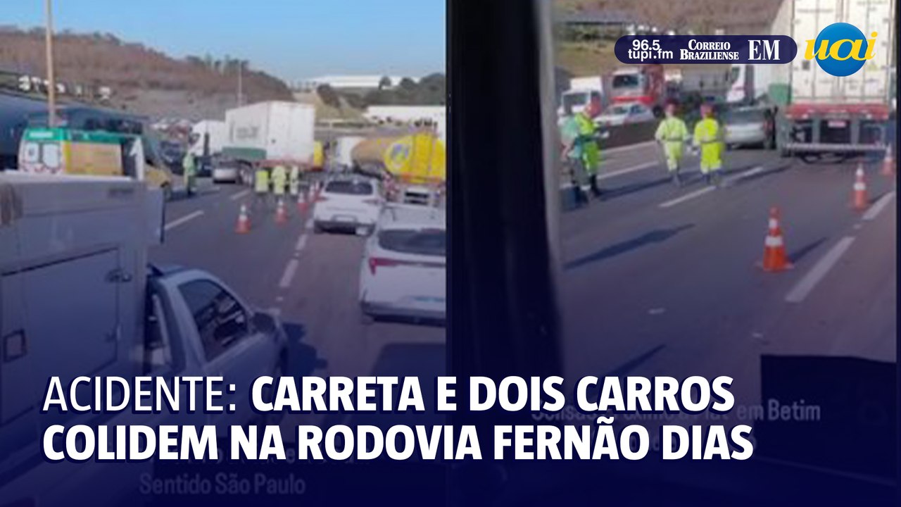 Acidente na Fernão Dias complica trânsito no sentido São Paulo