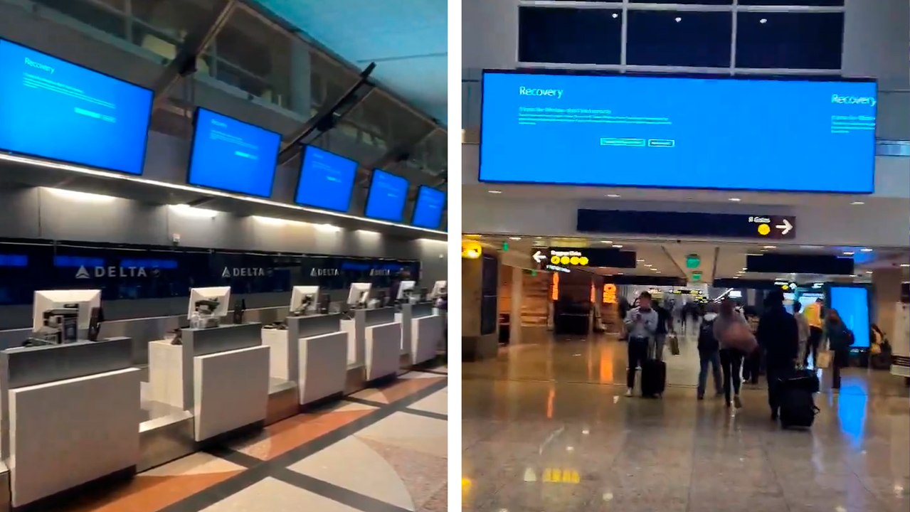 Caída de Microsoft Windows por actualización de Crowdstrike provoca caos en aeropuertos y empresas de todo el mundo