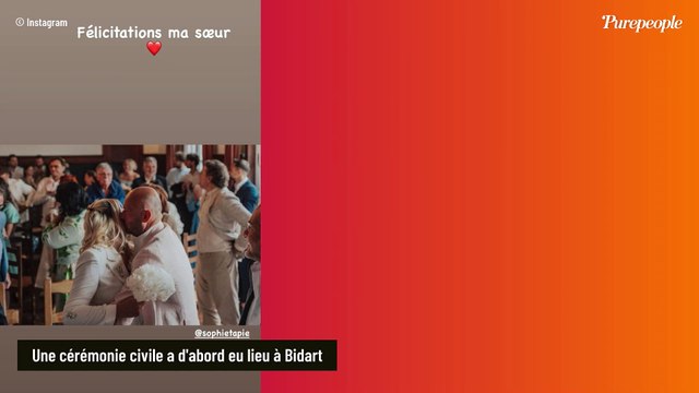 Sophie Tapie mariée à Baptiste Germain : tenues assorties, fête grandiose, vue sur l'océan... Les premières photos dévoilées